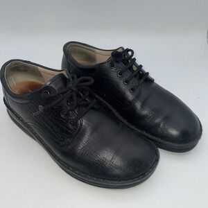 Finn Comfort Men's Oxford Shoes Sneakers Black Size US 8 Lace Up Leather Germany